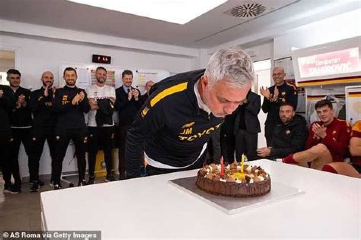 AS Roma Players Celebrate Jose Mourinho On 60th Birthday (VIDEO)