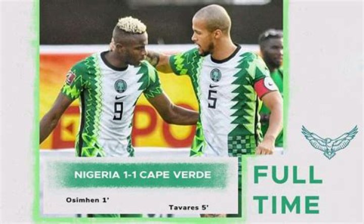 FT: Nigeria 1-1 Cape Verde, Eagles Make Final Round Of Qualifiers! | HIGHLIGHTS