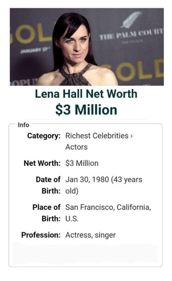 Lena Hall Net Worth