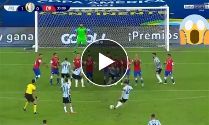 Lionel Messi Scores SHOCK Free-kick Goal For Argentina Vs Chile (VIDEO)