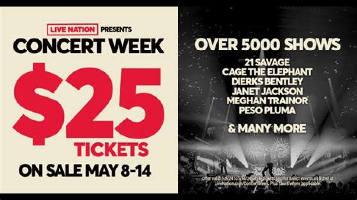 Live Nation Offers Even More All-In Concert Tickets This Week — $10 And $15 Concert Tickets With Absolutely No Service Fees, This Wednesday Only At LiveNation.com