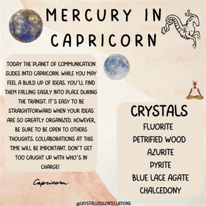 Mercury in Capricorn in the 2nd House — Truly Divine