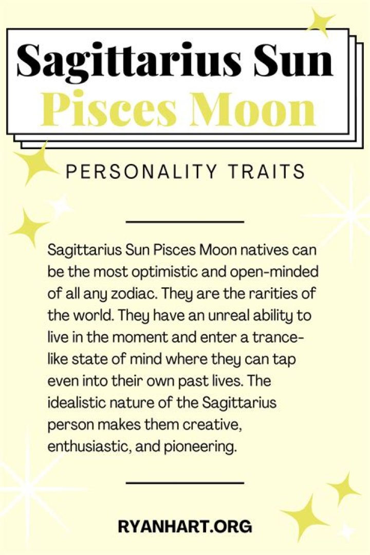Sagittarius Sun with Pisces Moon and Sagittarius Rising — Truly Divine